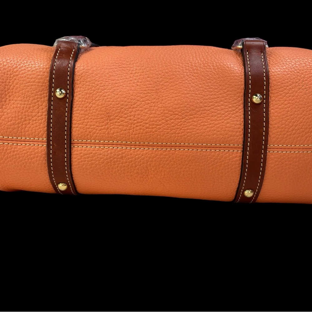 Dooney & Bourke Pebble Grain small Satchel purse Apricot pale pink RARE NWT - Picture 12 of 16